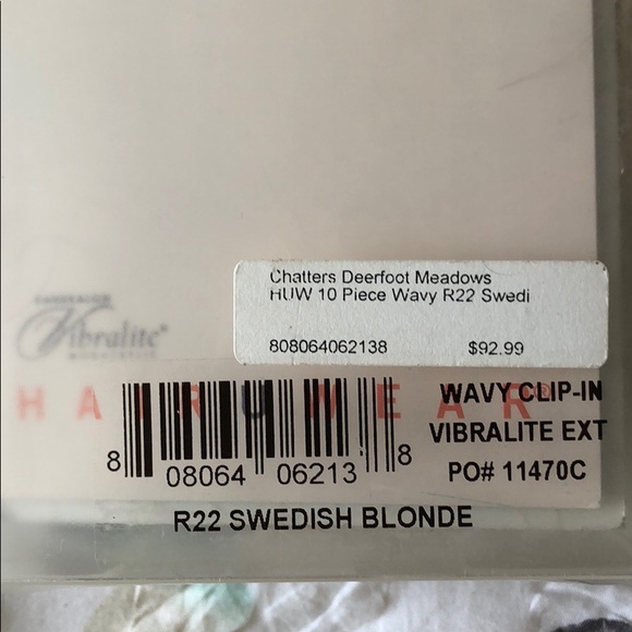 Swedish blonde synthetic hair extensions bnib - Picture 6 of 7